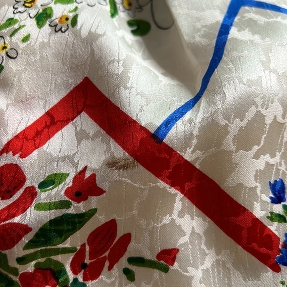 Vintage 80s Anne Crimmins Umi 1980s skirt suit mixed print silk size 10 - Picture 11 of 11